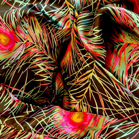 Betsy Johnson New York Vintage Silk Dress, Size M - Picture 3 of 5